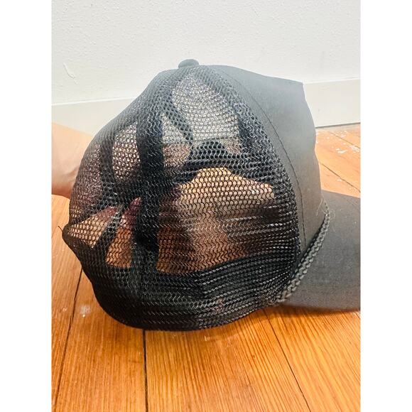 A**HOLES LIVE FOREVER Adult Black Trucker Skull Spiderweb Hat Cap - Picture 5 of 7